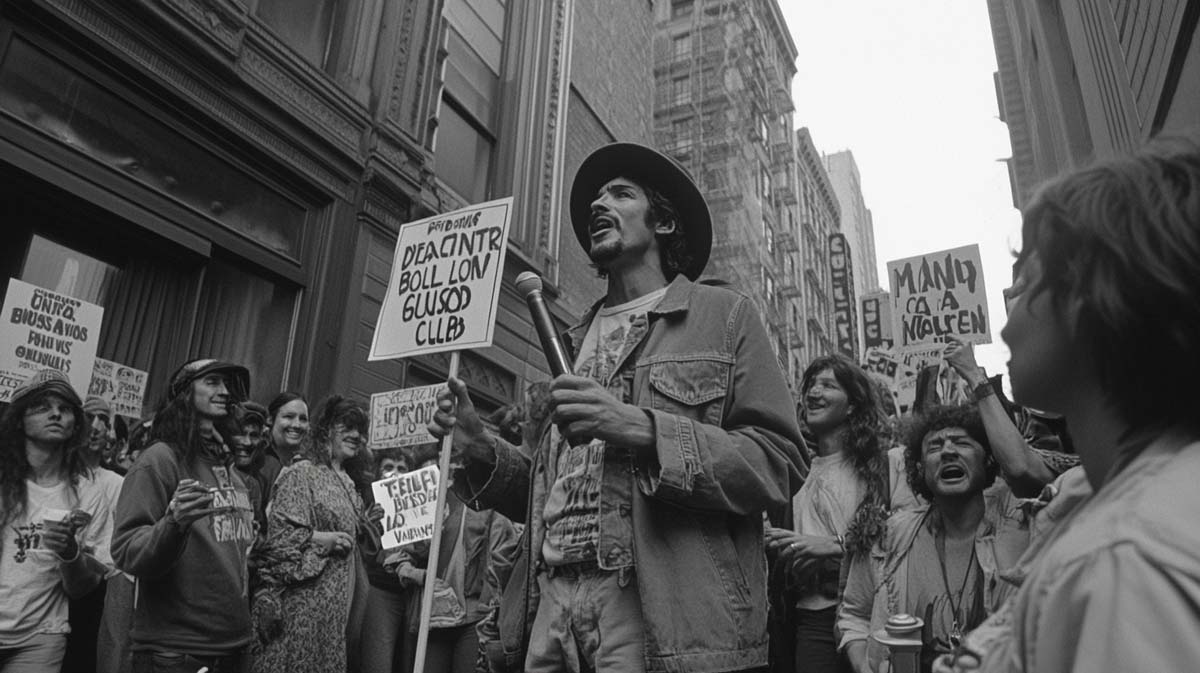cannabis-weed-legenden-geschichte-foto-dennis-peron-schwarz-weis-historisch-demonstration-aktivist-thc-petition